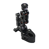 BGNING Upgraded Magic Arm Double 1/4 Ball Head Clamp Articulated Arm Crab Claw Adapter Crab Clamp 3/8 Mounting Light Field Monitor Camera Stand Bracket
