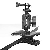 QWINOUT Plastic 360 Degree Rotation Camera Holder Desktop Fixed Clamp for GoPro 10 9 8 7 Action Camera Mobile Phone Live Mount Bracket