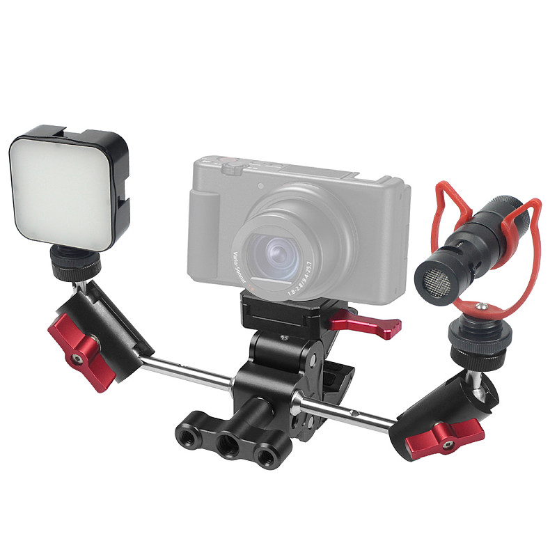 FEICHAO Universal Photographic Light Adapter Bracket Accessaries with Magic Arm Crab Claw Clamp for Camera Photography Live Streaming