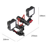 FEICHAO Universal Photographic Light Adapter Bracket with Magic Arm Handle for DSLR Camera