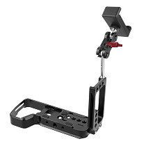 FEICHAO Universal Magic Arm Cylindrical Mobs Hand Bracket 1/4 with Phone Holder L Plate A7R3 for Cameras External Monitors Photography Light