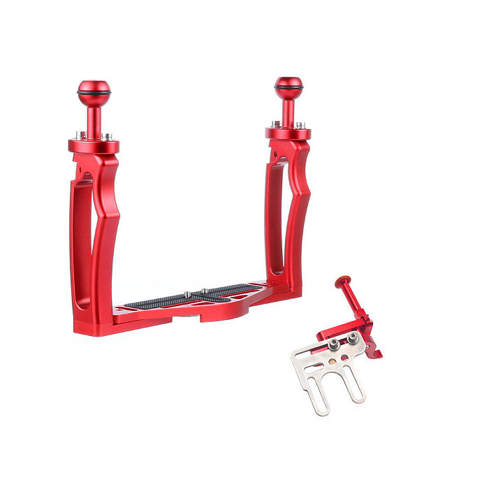FEICHAO Dual Hand-Hold Photography Diving Bracket Tray Hand Grip For GoPro13  Camera Underwater Accessory