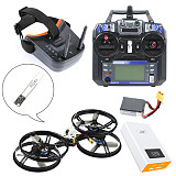 FEICHAO DIY RTF 175mm RC FPV Quadcopter GHF411AIO Pro F4 3-4S XT1806 2500KV Motor 1200TVL Global WDR Camera 5.8G 40CH Goggles T-Lite TX