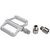 QWINOUT Bike Pedal Axle Extenders Bicycle Pedal Extension Bolts Spacers 20mm for MTB Road Bicycle Pedals Spacers 9/16 Inch