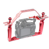 FEICHAO Dual Hand-Hold Photography Diving Bracket Tray Hand Grip for Camera Underwater Accessory