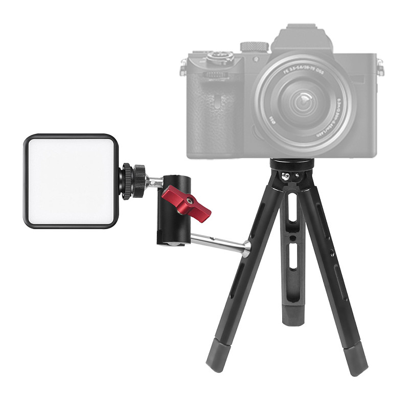 FEICHAO Universal Photographic Light Adapter Bracket with Magic Arm Tripod Selfie Stick for Camera Photography Live Streaming