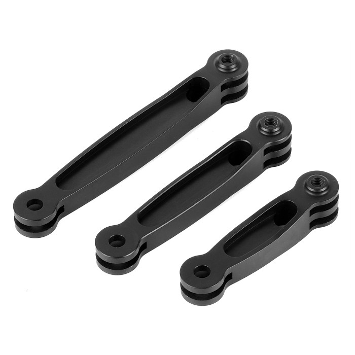 FEICHAO Helmet Extension Arm CNC Aluminum Alloy Compatible with Gopro Full Range, GitUp Action Camera 