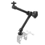BGNING Friction Articulating Magic Arm Bracket 11Inch with Cold Shoe Connector 1/4  Screw for DSLR Camera LCD Monitor LED Light Holder