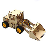 FEICHAO Students Kids DIY Forklift Car Model Physical Experiments Technology Toys for Wood DIY Create Painted Toys