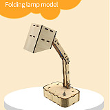 New 10-12 years Old Children Gifts 30.5CM Wooden Material Folding Table Lamp Model Handmade lighting for DIY Children boys Toys