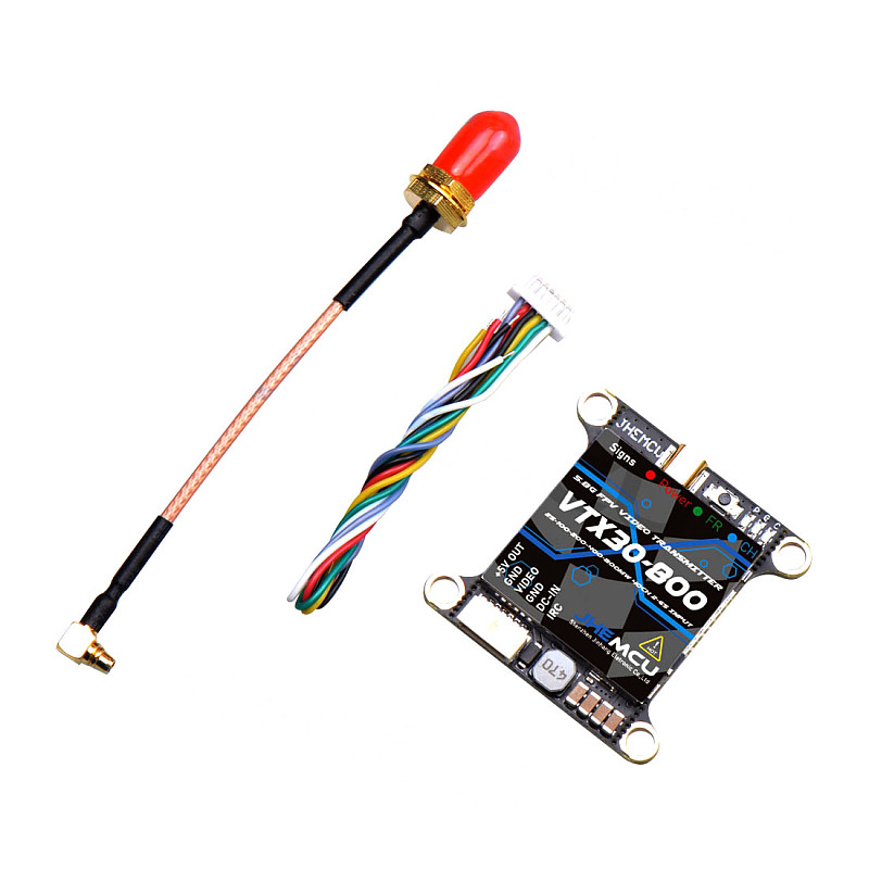 JHEMCU VTX 30-800 2-6S 5.8GHZ IRC Image Transmission 30*30 Hole Pitch For DIY RC FPV Racing Drone
