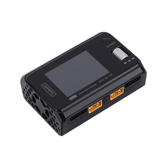 ToolkitRC M6D 500W 15A DC Dual Channel MINI Smart Charger Discharger For 1-6S Lipo Battery FPV Model Spare Part Replace M8
