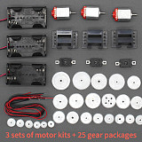 82PCS/Set Plastic Gear Package Kit DIY Gear Assortment Accessories Set for Toy Motor Car Robot Various Gear Axle Belt Bushings