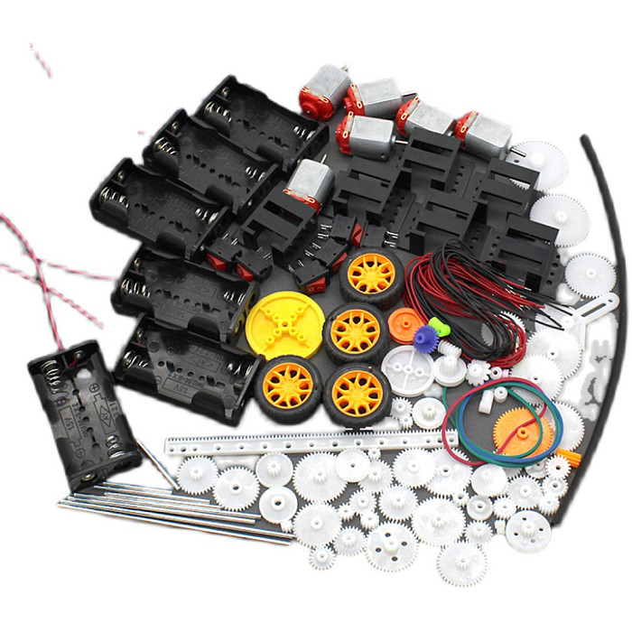 82PCS/Set Plastic Gear Package Kit DIY Gear Assortment Accessories Set for Toy Motor Car Robot Various Gear Axle Belt Bushings