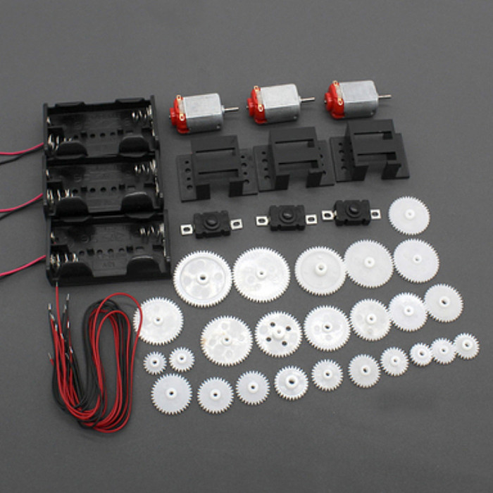 82PCS/Set Plastic Gear Package Kit DIY Gear Assortment Accessories Set for Toy Motor Car Robot Various Gear Axle Belt Bushings