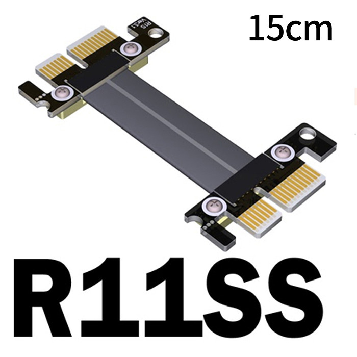 XT-XINTE PCI-E 3.0 Extension Cable x1 Male to Male Female to Female Signal Exchange Cord Gen3 Full Speed PCI-E X1 Signal Docking Cable