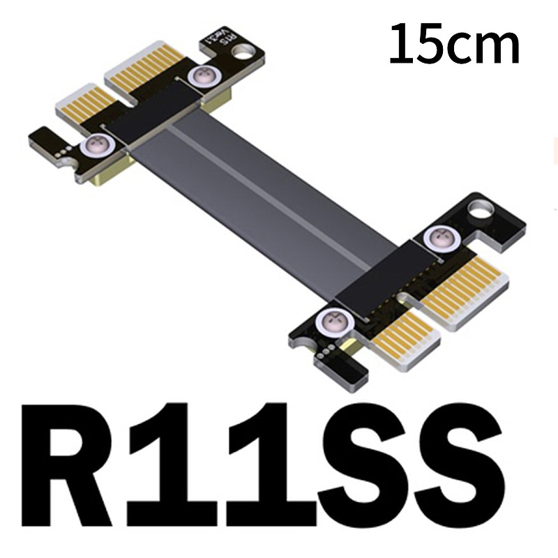 XT-XINTE PCI-E 3.0 Extension Cable x1 Male to Male Female to Female Signal Exchange Cord Gen3 Full Speed PCI-E X1 Signal Docking Cable
