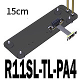 Dual 90Degree Right Angle PCIe 3.0 to x1 Extension Cable R11SL High Speed PCI Express Sound Riser Card Ribbon Extender 8G/bps