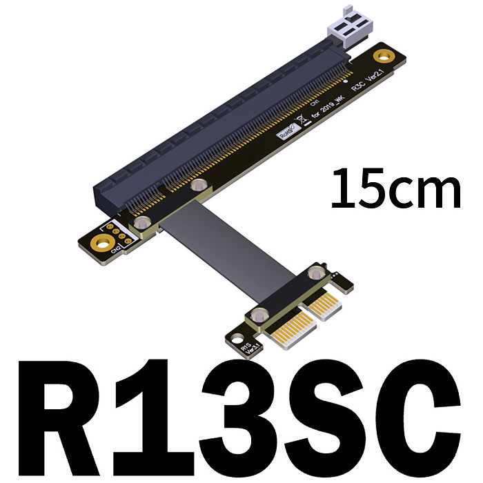 Riser PCI-E 3.0 16x to x1 PCIe x16 x1 PCI Express Graphics Card Extension Cable PCI-E X16 to X1 Signal Transfer Extension Cord