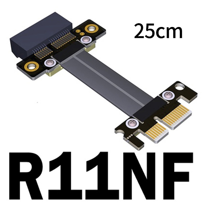 XT-XINTE PCI-E 3.0 Extension Cable x1 Male to Male Female to Female Signal Exchange Cord Gen3 Full Speed PCI-E X1 Signal Docking Cable