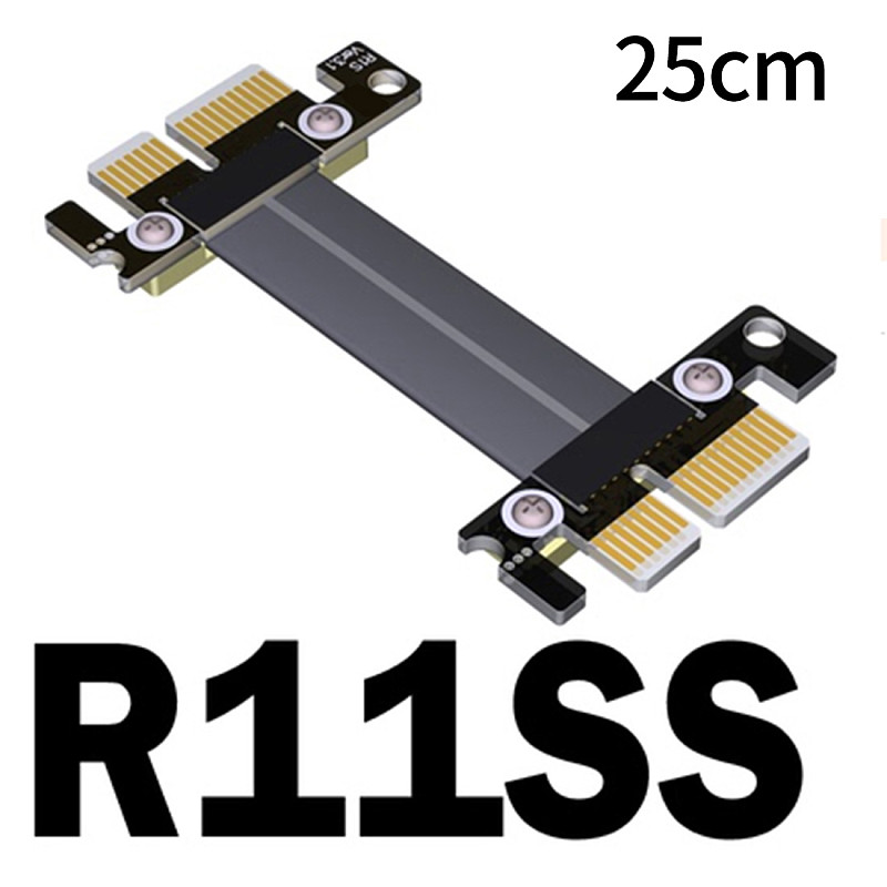 XT-XINTE PCI-E 3.0 Extension Cable x1 Male to Male Female to Female Signal Exchange Cord Gen3 Full Speed PCI-E X1 Signal Docking Cable