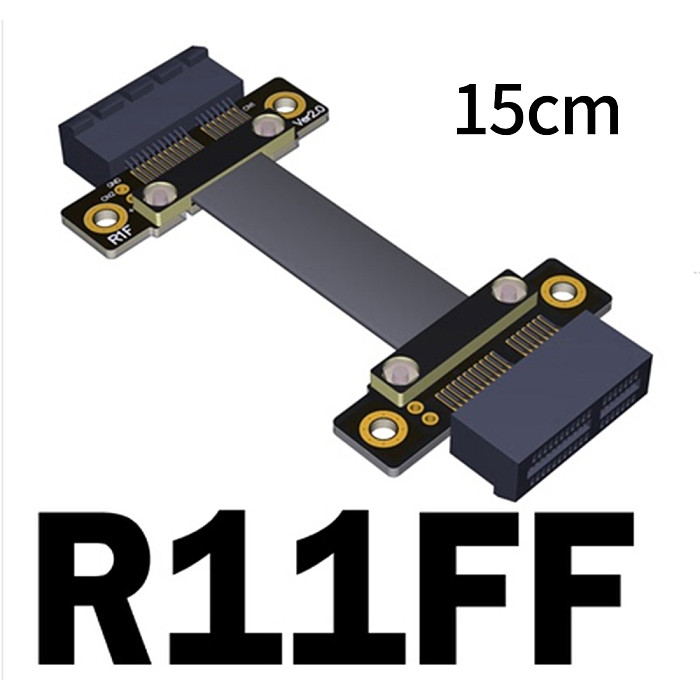 XT-XINTE PCI-E 3.0 Extension Cable x1 Male to Male Female to Female Signal Exchange Cord Gen3 Full Speed PCI-E X1 Signal Docking Cable