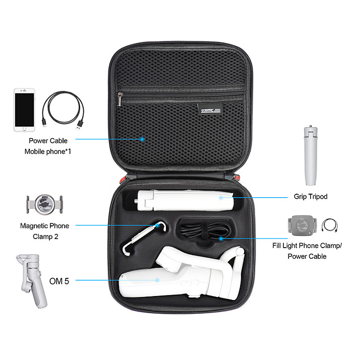 STARTRC Storage Bags For DJI OM 5 Durable Carrying Case For DJI Osmo Mobile 5 Handheld Gimbal Accessories PU Simple Portable Handbag