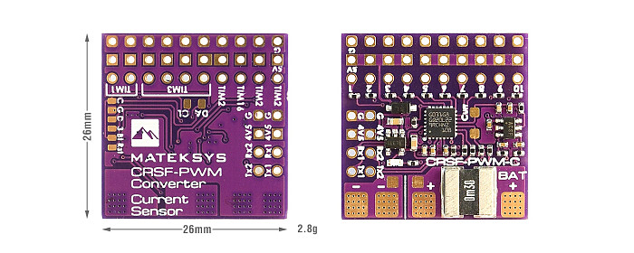 NEW Original Matek CRSF to PWM Converter CRSF-PWM-6 / CRSF-PWM-C for TBS Crossfire Nano RX SE RC FPV Racing Drones Parts DIY