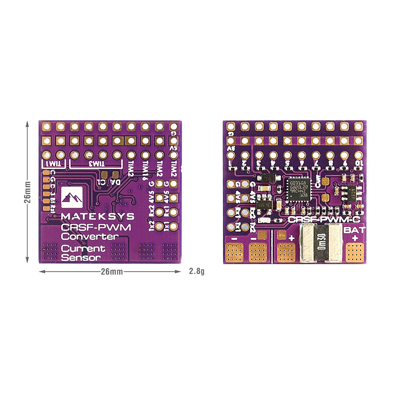 NEW Original Matek CRSF to PWM Converter CRSF-PWM-6 / CRSF-PWM-C for TBS Crossfire Nano RX SE RC FPV Racing Drones Parts DIY