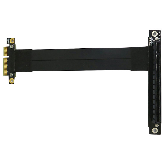 XT-XINTE PCI-E x4 x16 Extension Riser 16x 4x PCIe3.0 GTX1080Ti Graphics SSD RAID Card Extender Conversion Cable Angled 1U PCI-Express