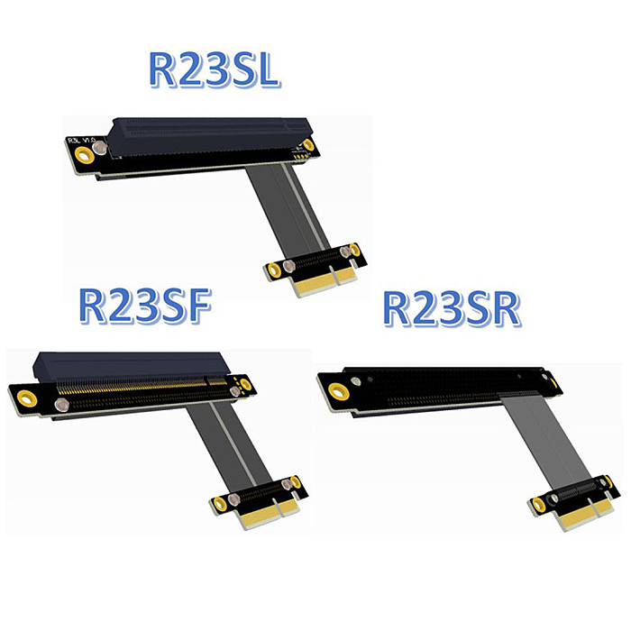 XT-XINTE PCI-E x4 x16 Extension Riser 16x 4x PCIe3.0 GTX1080Ti Graphics SSD RAID Card Extender Conversion Cable Angled 1U PCI-Express