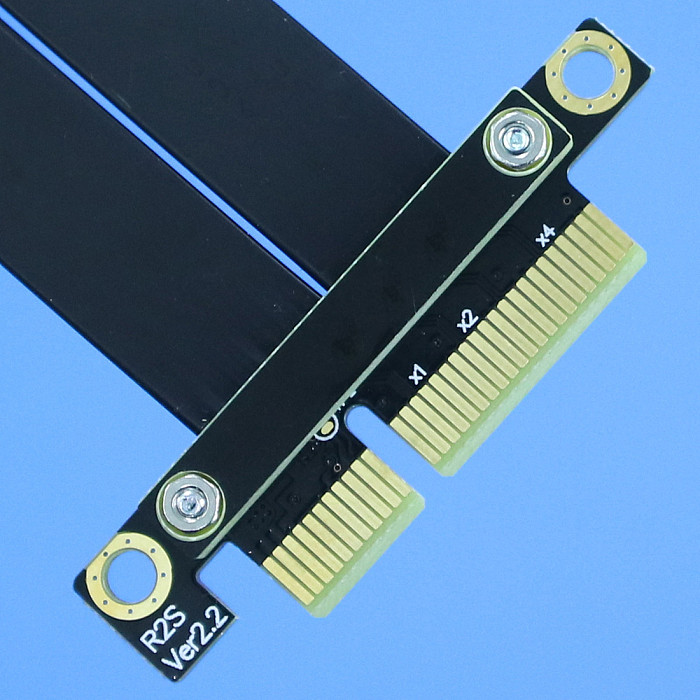 XT-XINTE PCIe 3.0 x4 Male to Female Extension Cable PCI Express Gen3 32G/bps Motherboard Graphics SSD RAID Extender Conversion Riser Card