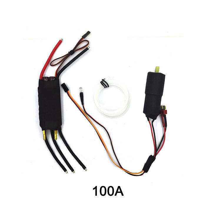 FEICHAO 40A 60A 80A 100A Water Cooled Bidirectional Adjustable ESC for RC CAR Remote Control Ship Underwater Propeller kit