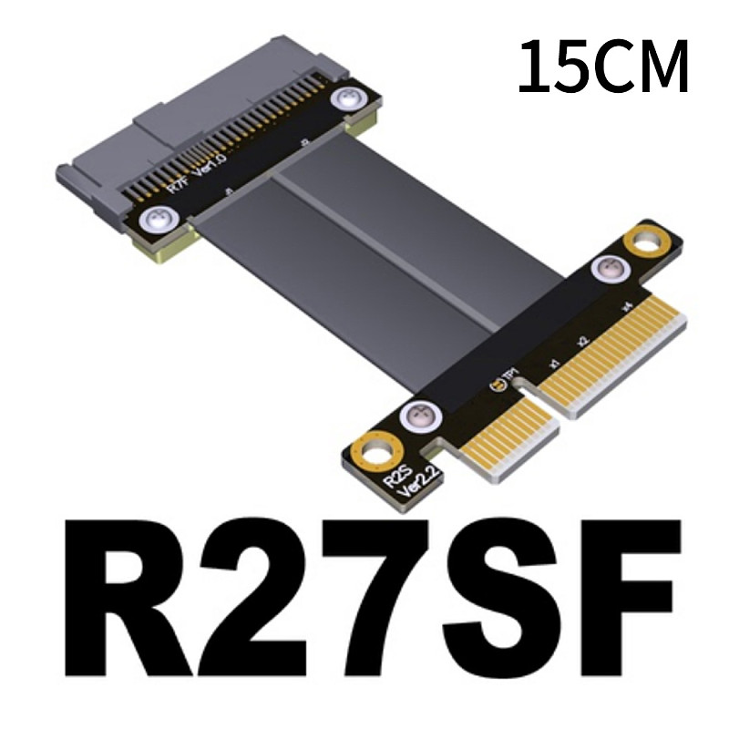 XT-XINTE U2 U.2 for NVMe SSD to PCI-E 3.0 x4 SFF-8639 for NVMe PCIe Extension Data Cable High Speed Transmission 8G/bps 15cm 25cm