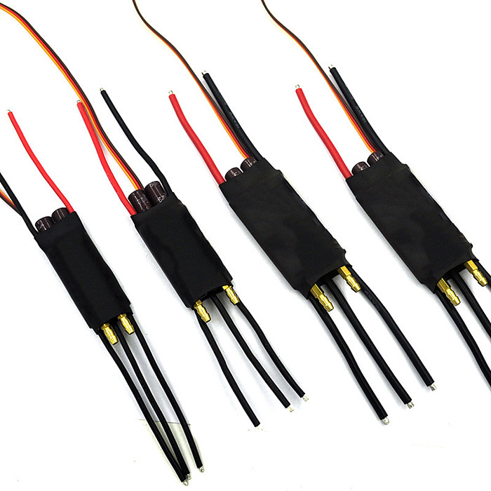 FEICHAO 40A 60A 80A 100A Water Cooled Bidirectional Adjustable ESC for RC CAR Remote Control Ship Underwater Propeller kit