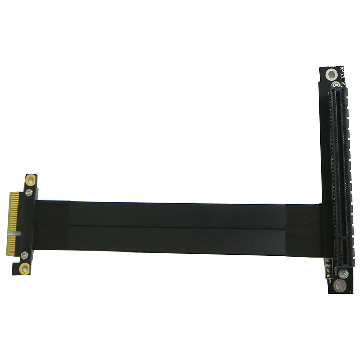 XT-XINTE PCI-E x4 x16 Extension Riser 16x 4x PCIe3.0 GTX1080Ti Graphics SSD RAID Card Extender Conversion Cable Angled 1U PCI-Express