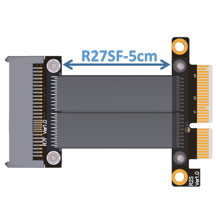 XT-XINTE U2 U.2 for NVMe SSD to PCI-E 3.0 x4 SFF-8639 for NVMe PCIe Extension Data Cable High Speed Transmission 8G/bps 15cm 25cm