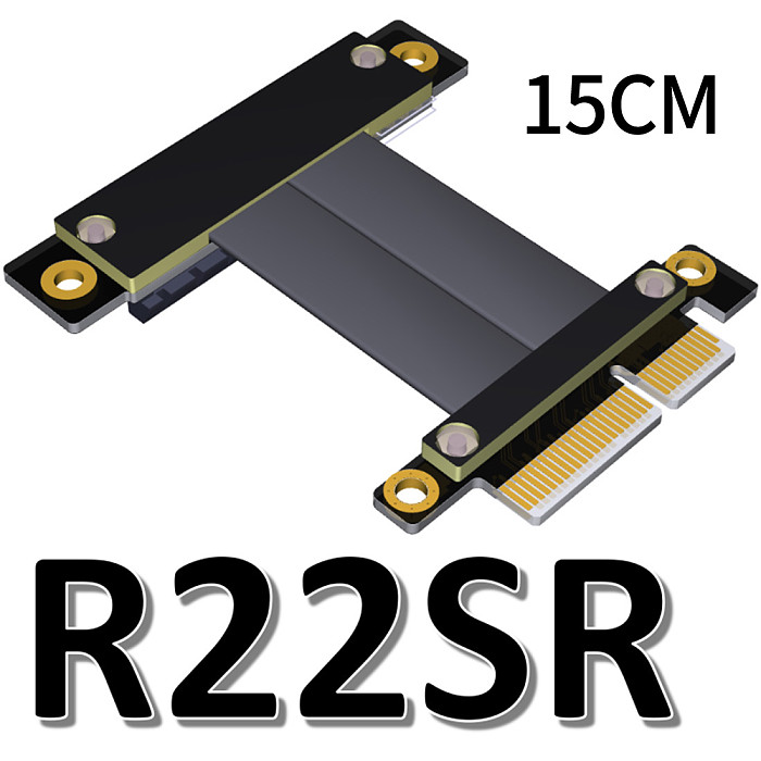 XT-XINTE PCIe 3.0 x4 Male to Female Extension Cable PCI Express Gen3 32G/bps Motherboard Graphics SSD RAID Extender Conversion Riser Card