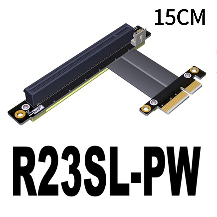 XT-XINTE PCI-E x4 x16 Extension Riser 16x 4x PCIe3.0 GTX1080Ti Graphics SSD RAID Card Extender Conversion Cable Angled 1U PCI-Express