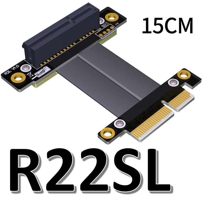 XT-XINTE PCIe 3.0 x4 Male to Female Extension Cable PCI Express Gen3 32G/bps Motherboard Graphics SSD RAID Extender Conversion Riser Card