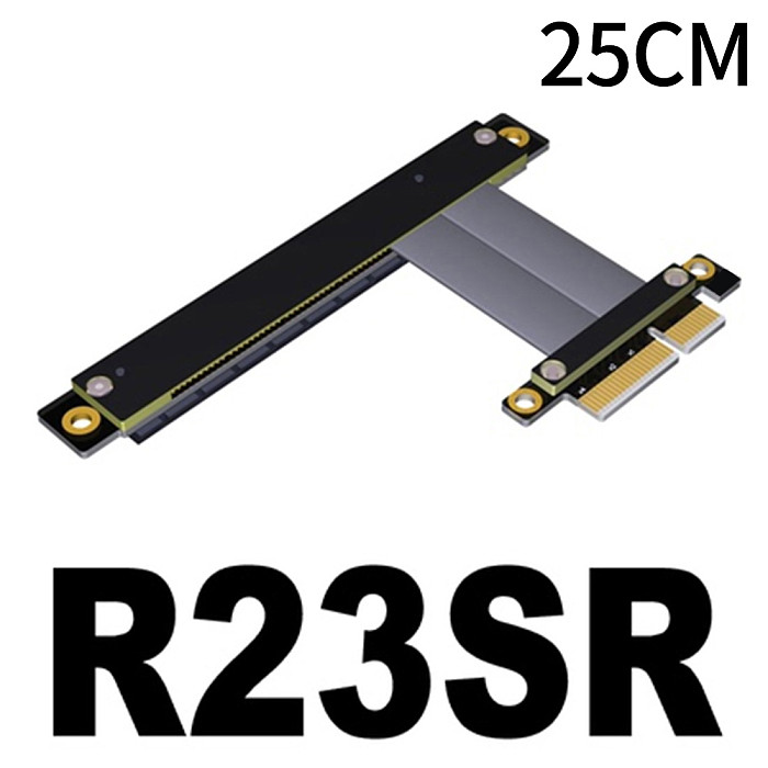 XT-XINTE PCI-E x4 x16 Extension Riser 16x 4x PCIe3.0 GTX1080Ti Graphics SSD RAID Card Extender Conversion Cable Angled 1U PCI-Express