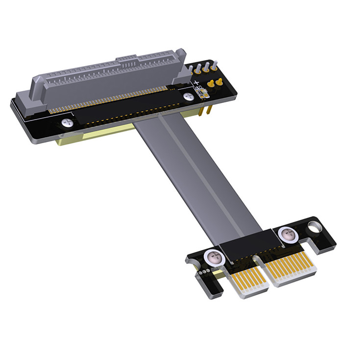 XT-XINTE U.2 interface U2 to PCI-E 3.0 x4 to X1 SFF-8639 for NVMe Pcie Extension Data Cable PCI-E X1 Signal Docking Cable with Power Cord