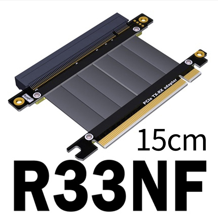 XT-XINTE PCIE X16 Extension Line x16 Male to Male Female to Female Pcie TX-RX Signal-Exchange Cable PCIe3.0x16 Gen3 128G/bps R33 Series