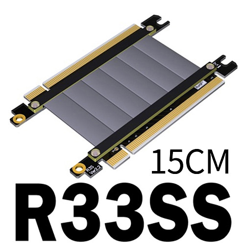 XT-XINTE PCIE X16 Extension Line x16 Male to Male Female to Female Pcie TX-RX Signal-Exchange Cable PCIe3.0x16 Gen3 128G/bps R33 Series