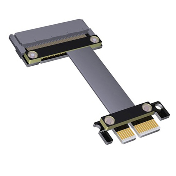 XT-XINTE U.2 interface U2 to PCI-E 3.0 x4 to X1 SFF-8639 for NVMe Pcie Extension Data Cable PCI-E X1 Signal Docking Cable with Power Cord