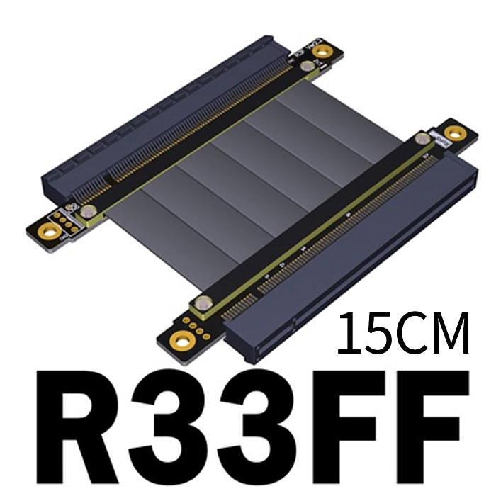 XT-XINTE PCIE X16 Extension Line x16 Male to Male Female to Female Pcie TX-RX Signal-Exchange Cable PCIe3.0x16 Gen3 128G/bps R33 Series