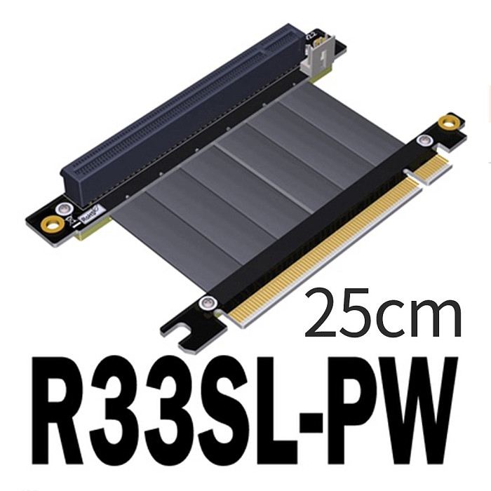 XT-XINTE PCI-E 3.0x16 Riser Extension Cable Graphics Card PCI Express 16x Extender 128G/bps with SATA Power Cord