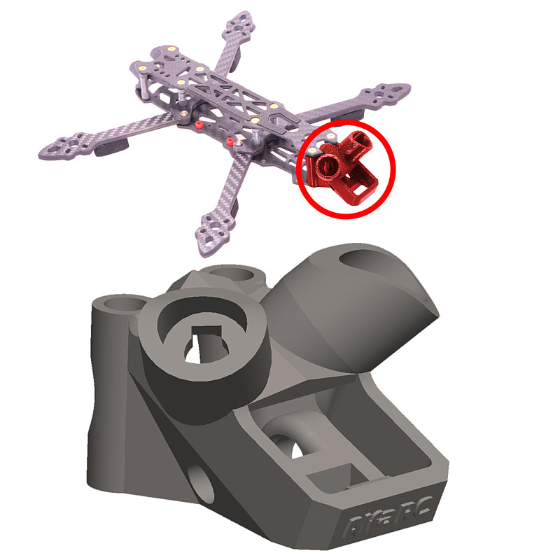 Feichao TPU 3D Printed Antenna Mount Mark4 HD RC Drone Caddx FPV Polar Air Unit TBS Crossfire Immortal T V2 BN-180 / BN-220