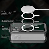 FCLUO Waterproof Case for Iphone 13 Pro Max Protector with Magnetic Ring Lanyard Strap Accessories Phone Protective Shell for iphone13
