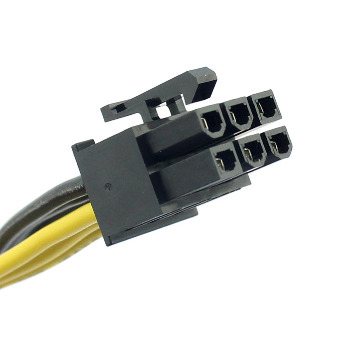 XT-XINTE 10x PCI-E PCIE 6Pin to Dual 8Pin 6+2Pin Adapter Cable Graphics GPU Video Power Cable Module Splitter Wire 16AWG for Miner Mining